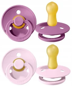 Kaučukové cumlíky BIBS Colour 0m+ 2ks Farba: čierna-sivá