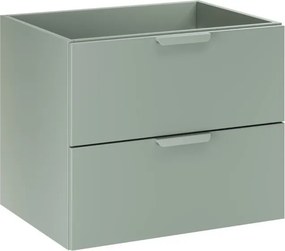 Závesná skrinka Aster Ovalia Cloud s umývadlom 100 cm dub cremona/zelená
