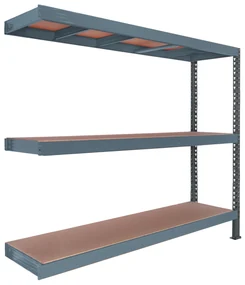 Trestles Prístavok k regálu 1800x2400x600, 3 police Farba: červená a čierna