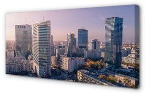 Obraz na plátne Varšava mrakodrapy panorámu 120x60 cm