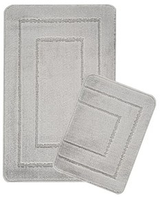 Svetlosivé kúpeľňové predložky v súprave 2 ks 50x80 cm Cerceve – Foutastic