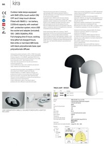 Redo 90439 - LED stmievateľná dotyková lampa KIRA LED/4,7W/230V 2200 mAh čierna