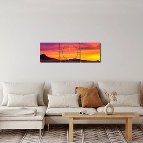 Obraz - Cesta (s hodinami) (90x30 cm)