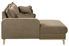 Svetlohnedá rohová pohovka (ľavý roh) Beata - Ropez