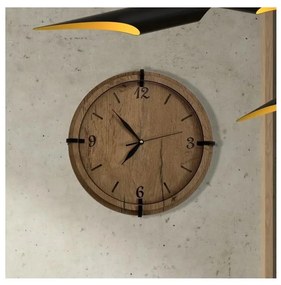 Li-Go 23628/DUB3 - Nástenné hodiny LED/1xAA pr. 32 cm svetlý dub/Kruh