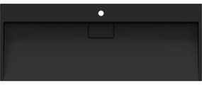 Mexen Ava, umývadlo na dosku z konglomerátu 1/O 120 x 46 cm, čierna matná, 23011271