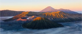 Obraz hory Bromo v Indonézii (120x50 cm)