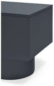 Antracitový TV stolík 200x50 cm Totem – Teulat