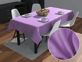 Biante Obdĺžnikový bavlněný saténový ubrus ST-009 Levanduľový 60x100 cm