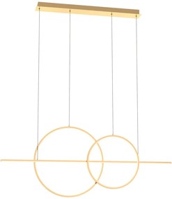 Zuma Line MD7358-2A-3GT - LED Luster na lanku CHOLET LED/34W/230V zlatá