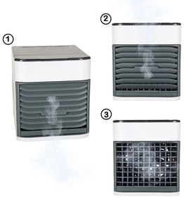 KIK KX4632 MINI STOLNÍ KLIMATIZACE USB, PŘENOSNÝ VENTILÁTOR