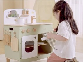 Veľká drevená kuchyňa PolarB – detská kuchynka s doplnkami