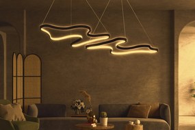 Závesná lampa, Duple Artisan - Black Body, Yellow Light