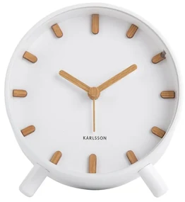 Karlsson 5943WH dizajnový budík 11 cm