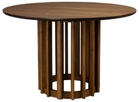 Okrúhly jedálenský stôl s doskou v dekore orechového dreva ø 120 cm Barlet – Dutchbone
