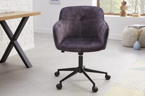 Kancelárske kreslo Euphoria dark grey velvet