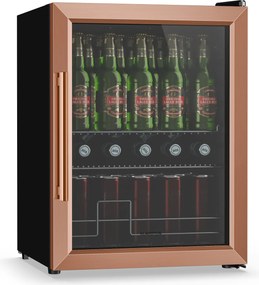 Klarstein Beersafe chladiaci nápojový box so sklom | 64 x 48 cm | 60 l | 85 W | medená/čierna