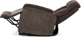 Polohovacie kreslo hnedé, elektrické TV-H9727 BR2