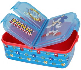 Multibox na desiatu Ježko Sonic s 3 priehradkami
