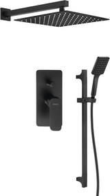 Sapho Sapho, SPY podomietková sprchová súprava s pákovou batériou, 2 výstupy, čierna matná, PY42/15-04