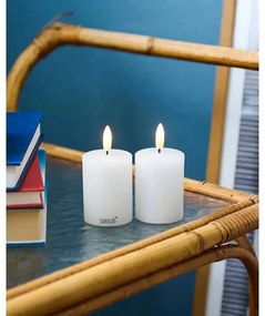 Sviečka Sille mini, sada 2 ks, biela