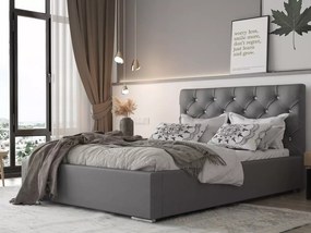 Čalúnená posteľ s úložným priestorom 140x200 cm PRO line 11