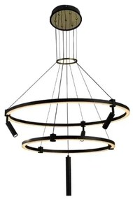 LED Stmievateľný luster na lanku LED/140W/230V 3000-6500K + diaľkové ovládanie