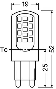 G9 LED žiarovka v kapsule 4,2W = 40W 470lm 2700K Teplá 300° OSRAM STAR