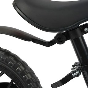 Detské odrážadlo KRUZZEL 12 s ramenným popruhom - čierne-ružové čierna