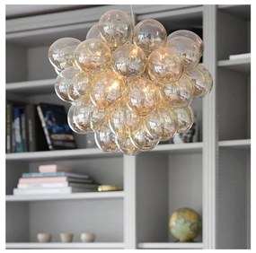 ByRydens 4200440-5503 - Luster na lanku GROSS 8xG9/4W/230V dymová/hnedá