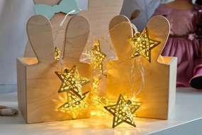 DECOLED LED světelný řetěz, 7 m, hvězdičky