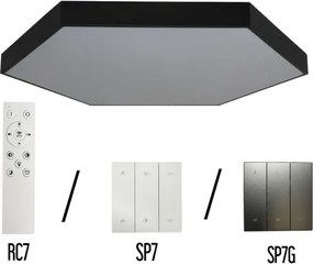 LED Stropné svietidlo LED/240W/230V 3000/4000/6500K pr. 120 cm čierna