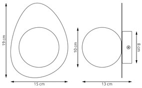 Nástenné svietidlo OVO 1xG9/8W/230V šedé