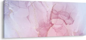 Obraz - Ružové škvrny (120x50 cm)