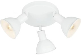 Briloner 2674-036 - Bodové svietidlo RETRO 3xE14/25W/230V biela