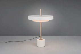 Slonovinová LED stolová lampa so stmievačom (výška 45,5 cm) Keaton – Trio