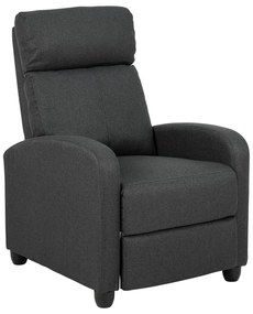 Antracitové relaxačné kreslo Siom – Actona