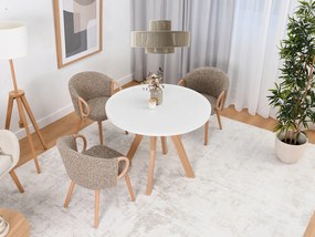 Jedálenský stôl Bulgaria (biela + čierna). Akcia -20%. Vlastná spoľahlivá doprava až k Vám domov. 1137099