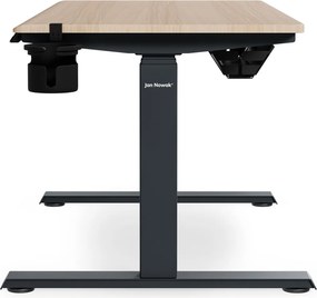 Elektrický stôl s reguláciou výšky ergonomický antracitový/dub sonoma,1200x600 mm: ARIA