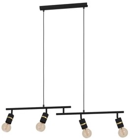 Eglo 900177 - Luster na lanku LURONE 4xE27/10W/230V
