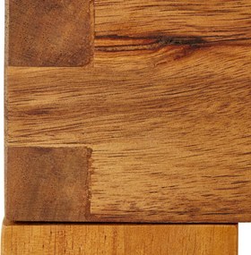 Sconto Záhradná rohová pohovka CAPE akácia/béžová