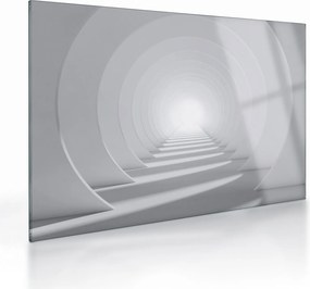 Sklenený obraz - 3D tunel (70x50 cm)