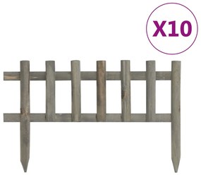 Obruba trávnika 10 ks jedľové drevo 4,4 m