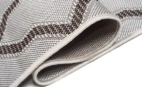 Béžový koberec na terasu s krásnym vzorom Šírka: 80 cm | Dĺžka: 150 cm