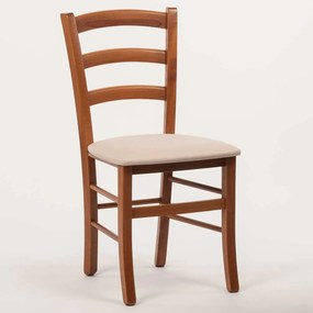 Stima stolička PAYSANE s čalúneným sedákom Vyberte odtieň ->: Rustikál, Vyberte látku ->: LUX Béžová 25