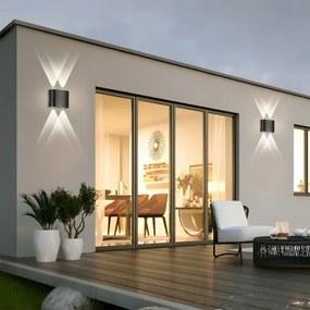 Brilagi - LED vonkajšie nástenné svietidlo FLAREBOX LED/4W/230V čierne IP65