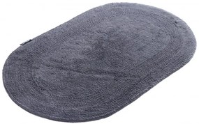 Kúpeľňový koberček Javo Cotton antracitový ovál