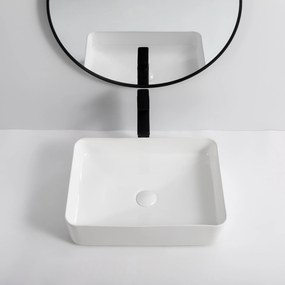Erga Madalyn, umývadlo na dosku 500x370x135 mm, biela lesklá, ERG-V03-9674-WH