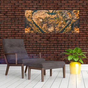 Obraz - Rieka v tvare srdca (120x50 cm)