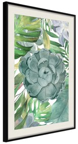 Artgeist Plagát - Tropical Flora [Poster] Veľkosť: 20x30, Verzia: Zlatý rám